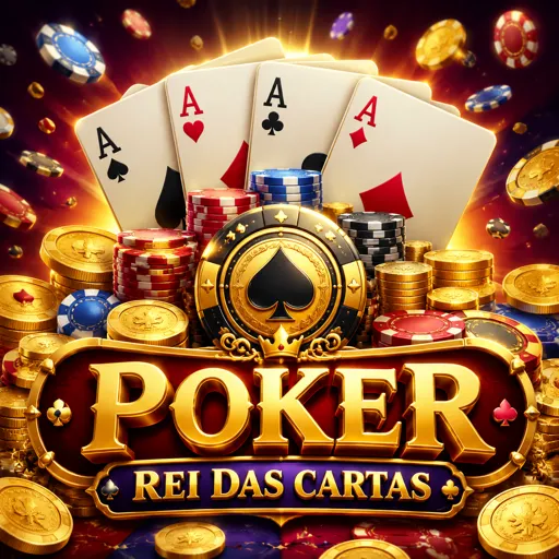 Mão de cartas de pôquer com fichas empilhadas