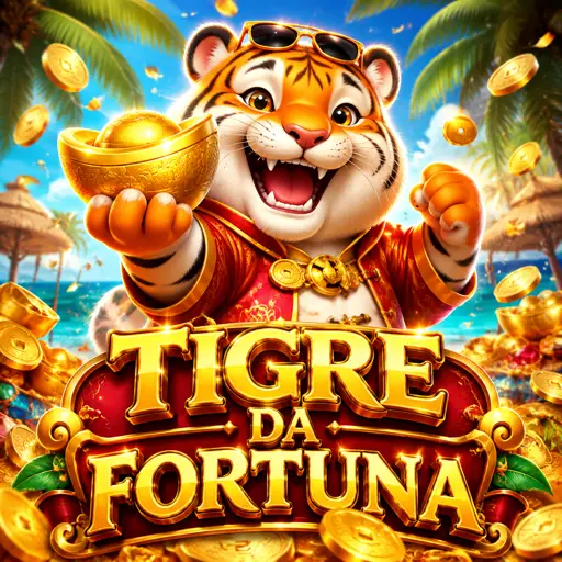 Tela do Fortune Tiger com rolos e tigre dourado